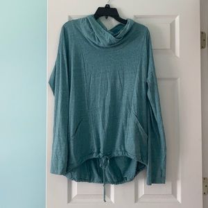 Athletic jacket/sweatshirt with tie waist